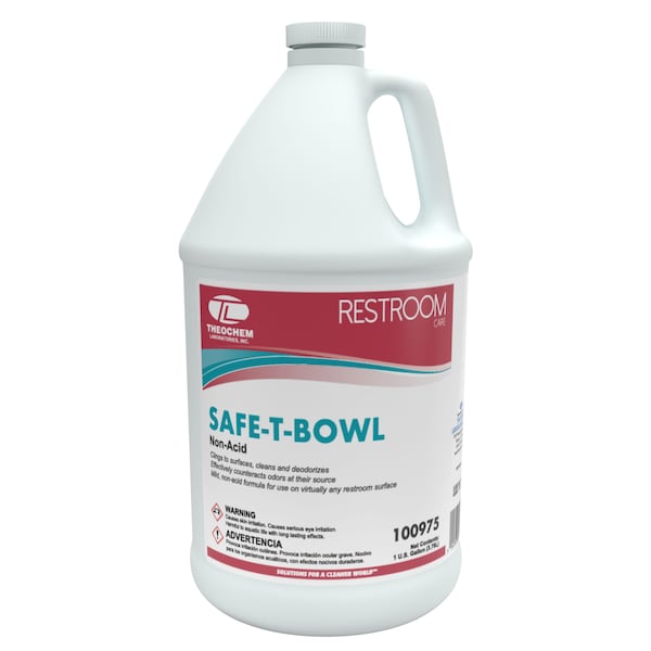 Theochem SAFE T BOWL - 4/1 GL CASE, Non-Acid Toilet Bowl cleaner, 4PK 100975-99990-7G - main